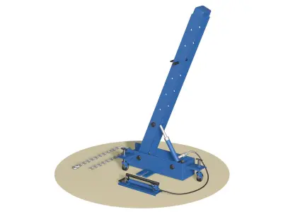 Straightening bench 3D model