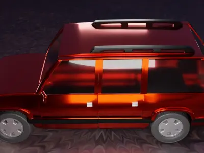 1992-1999 GMT400 Chevrolet Suburban Low-poly 3D model