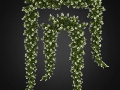 Christmas Garlands 01 3D model