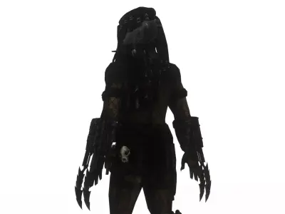 Predator Spartan Armored Sci Fi Warrior 3D Model Low-poly 3D model