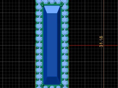 BLUE SAPPHIRE HEART LOCKET SET 3D PRINTABLE MODEL  3D print model