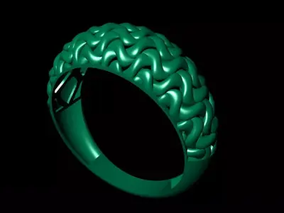 AFRA woman ring 3D print model
