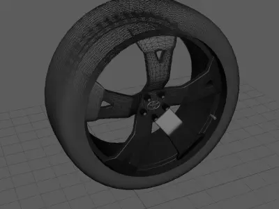 Wheel for McLaren Porsche Honda Hyundai MG Toyota Free low-poly 3D model