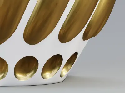 Vase21 gold vase 3D model
