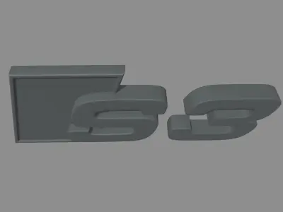 Logo Audi S3 3D print model