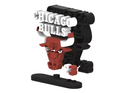 Chicago Bulls NBA 2 Version  3D print model