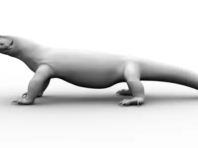 dragon komodo 3d model 3D model