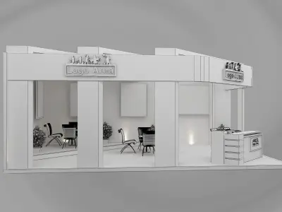 Booth Exhibition Stand a451  3D model