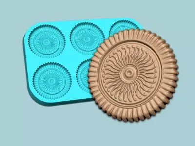 Cookie Mould 20 - Biscuit Silicon Molding 3D print model