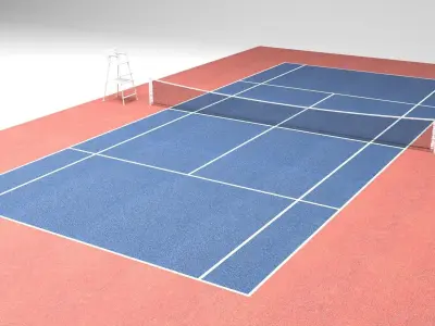 Tennis Ground 3D model