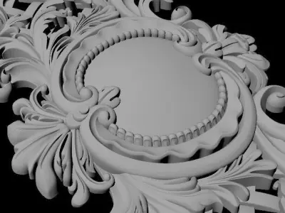 dekor ornate gold belt 3D model