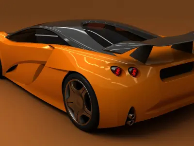 EV Supercar 1 3D model