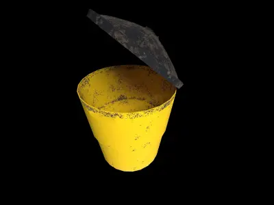 Crash Barrel Low-poly 3D model