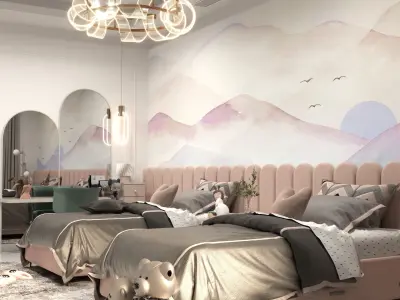 Modern Children Bedroom By Dvel 3D model