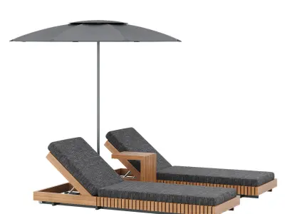 Luxury Chaise Lounge Dreamhause Low-poly 3D model