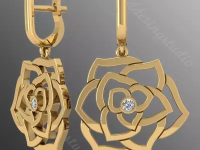 Earrings rk14 3D print model