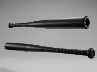Baseball Bat Low-poly 3D model 4