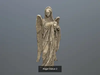 angels statue of angel 3D Model Collection