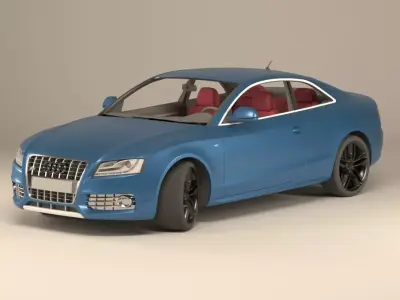 A great car from Audi Low-poly 3D model