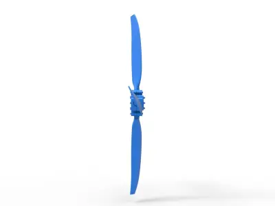4 Blade Propeller of Drag racing Airboat Scale 1 to 25 3D print model