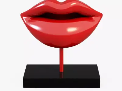 Figurine Lips 3D model
