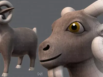 Sheep V01 Low-poly 3D model