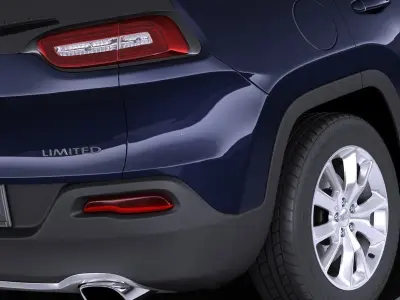 Jeep Cherokee Limited 2016 VRAY 3D model