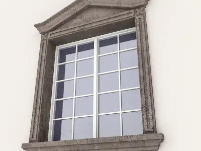 Window Frame 08 Low-poly 3D model