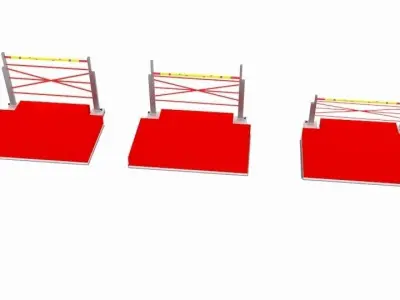  Laser Jump Platfom  Low-poly 3D model