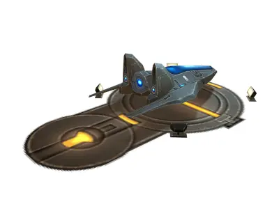 Small airport 01 3D model