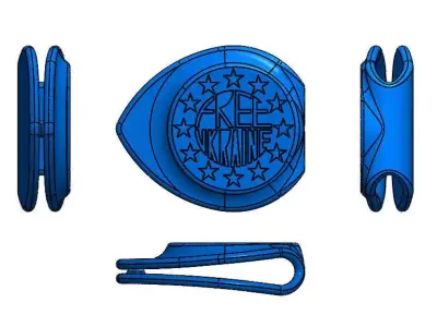 Free Ukraine by Guy Tevel Free 3D print model