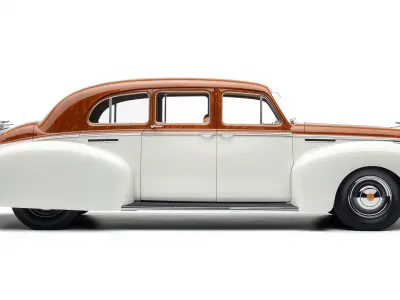 Elegant Vintage Sedan Luxury 1940s Design model pack Low-poly 3D model