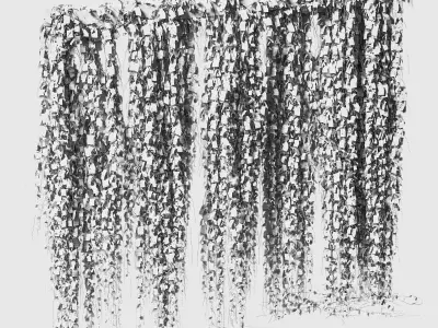 Plant leaf partition or screen 3D model