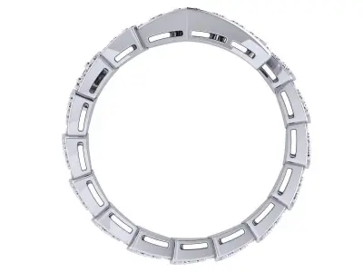 BVLGARI snake diamonds ring 3D print model 3D print model