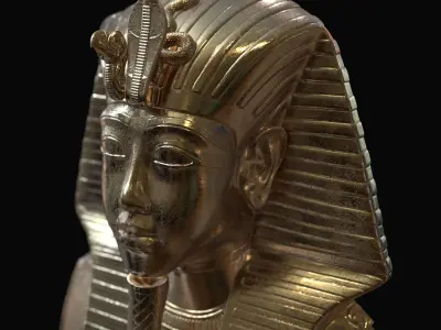 Tutankhamun Mask Wall Deco  3D print model