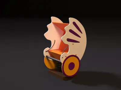 Attraction seashell 3D model