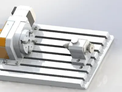 Uniaxial processing platform 3D model