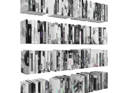 Books 150 pieces 2-8-5 Low-poly 3D model