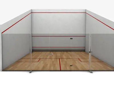 Squash court 3D model