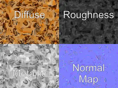 Ornate Decorative Element Model Pack Low-poly 3D model