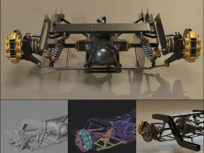 Racing Rear car truck suspension pack