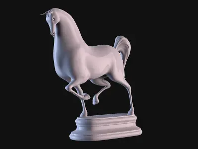 Horse Cartoon 3D print model