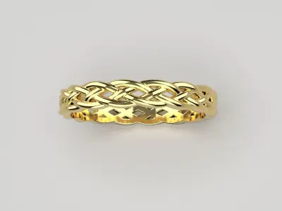 Women ring with binding 17 5 mm 3D print model