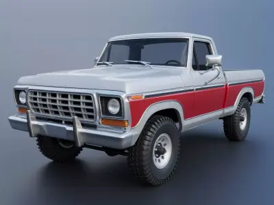 Pickup Truck F-150 1978 3D print model