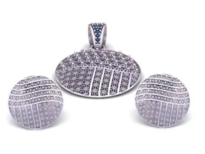 LUXURY GOLD LOCKET SET 3D PRINTABLE MODEL 3D print model