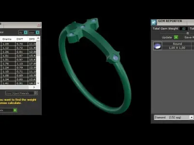  ring code 354 3D print model