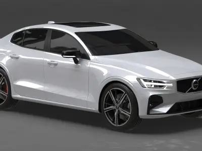 Volvo S60 2019 No Interior 3D model