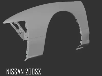 Nissan 200sx front fenders 3D scan 3D model