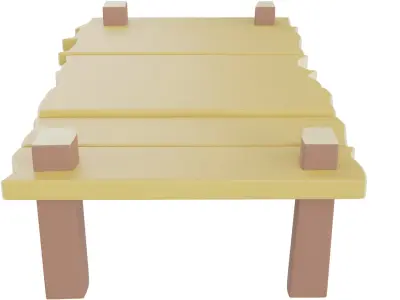 Cartoon Bridge 3D model