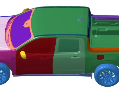 Maverick Lariat  2022 Vehicle 3d scan data 3D model 3D model